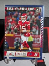 Patrick Mahomes II 2025 Panini Donruss Road to the Super Bowl card