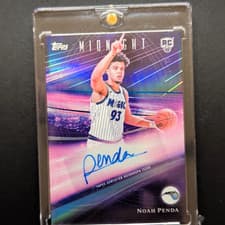 2025-26 Topps Midnight Rookie Horizon Signatures Noah Penda #RHS-NP card