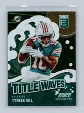 Tyreek Hill 2024 Donruss Elite Title Waves card