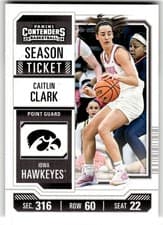 2024 Panini Caitlin Clark Collection College Contenders Caitlin Clark #CC4