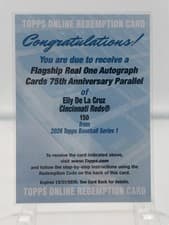 2026 Topps Real One Autographs Elly De La Cruz #150 card
