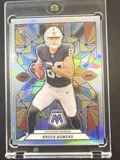 Brock Bowers 2024 Panini Mosaic Stained Glass card