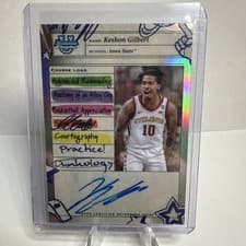 Keshon Gilbert 2024-25 Bowman University Chrome Course Load Autographs card