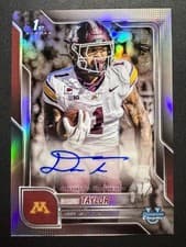 2025 Bowman University Chrome Chrome Prospect Autographs Darius Taylor #BCA-DT card