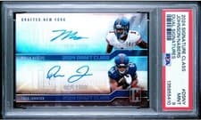 2024 Topps Signature Class Signature Class Dual Autograph Theo Johnson #DS-NY card
