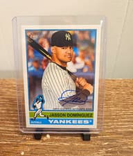 2025 Topps Heritage Real One Autographs Jasson Domínguez #ROA-JDO card