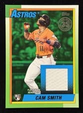 2025 Topps Update 1990 Topps Baseball Relics Cam Smith #90RU-CS card