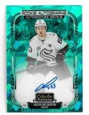 2025-26 O-Pee-Chee Platinum Rookie Autographs Jacob Melanson #R-JM card