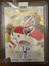2024-25 Upper Deck The Cup Inked Impressions Samuel Montembeault #II-SM card