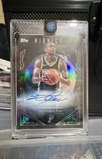 2025-26 Topps Midnight Midnight Sun Signatures De'Aaron Fox #MS-DF card