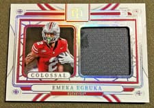 Emeka Egbuka 2025 Panini National Treasures Collegiate Colossal Materials card