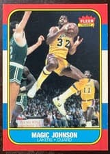 Magic Johnson 1986 Fleer card