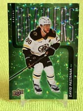 David Pastrnak 2025 Upper Deck Series 2 Dazzlers card