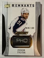 2024-25 Upper Deck Engrained Icons Remnants Fedor Tyutin #R-FT card