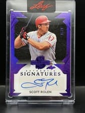 2025 Leaf Spectacular Baseball Spectacular Signatures Scott Rolen #S-SR1 card