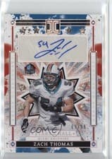 2025 Panini Impeccable Stars of the Hall Autographs Zach Thomas #7 card