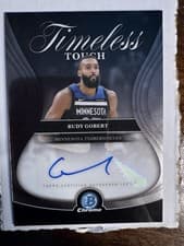 2025-26 Bowman Timeless Touch Signatures Rudy Gobert #TTA-RG card