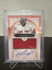 2025 Topps Diamond Icons Single Player Dual Team Autographed Relics David Ortiz #DTA-DO card