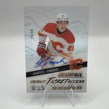 2024-25 Upper Deck Credentials Acetate Debut Ticket Access Samuel Honzek #DTAA-SH card