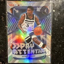 2025-26 NBA Hoops Pay Attention Anthony Edwards #PA-1 card