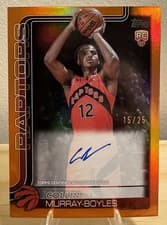 2025-26 Topps Flagship Real One Rookie Autographs Collin Murray-Boyles #TFRR-CB card