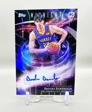 2025-26 Topps Midnight Stroke of Midnight Autographs Rookies Brooks Barnhizer #SMR-BB card