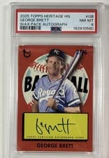 2025 Topps Heritage Wax Pack Autographs George Brett #WPA-GB card