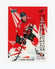 2024-25 Upper Deck Ice World Junior Championship Tyson Foerster #WJC-17 card
