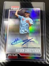2026 Topps First Pitch Autographs Hayden Christensen #FP-15 card