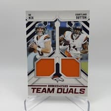 2025 Panini Rookies & Stars Team Duals Bo Nix / Courtland Sutton #TD-DEN card