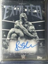 2025 Topps Exalted WWE Wrestling Black and White Signatures Rusev #BWS-RUS card