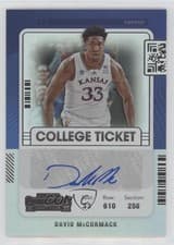 David McCormack 2022 Panini Chronicles Draft Picks Contenders College Ticket Autograph card