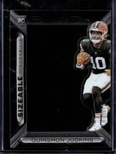 2025 Panini Black Sizeable Rookie Memorabilia Quinshon Judkins #35 card