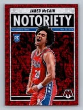 2024-25 Panini Mosaic Notoriety Jared McCain #9 card