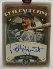 2025 Topps Museum Collection Retrospective Signatures Robin Yount #RS-RY card