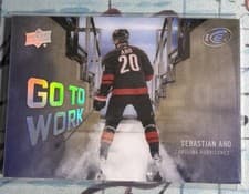 2024-25 Upper Deck Ice Go to Work Sebastian Aho #GTW-3 card