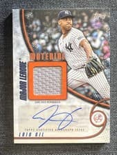2025 Topps Update Major League Material Autographs Luis Gil #MMAU-LG card