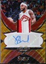 2024-25 Panini Select Rookie Jersey Autographs Jamal Shead #RJA-JML card