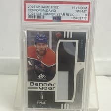 2024-25 SP Game Used 2024 Stanley Cup Finals Banner Year Relics Connor McDavid #BYSC-CM card