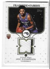 2025-26 Topps Franchise Fabrics Jase Richardson #FF-JR card