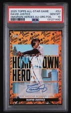2025 Topps All Star Game Homegrown Heroes Autographs David Justice #HHA-DJ card