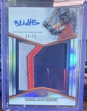 2025 Bowman's Best Prospect Patch Autographs Brice Matthews #PPA-BMA card