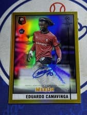 Eduardo Camavinga 2020 Topps Merlin Chrome UEFA Champions League Autographs card