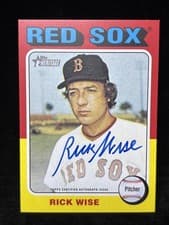 2024 Topps Heritage Real One Autograph Rick Wise #ROARW card