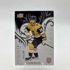 2024-25 Upper Deck Ice Exquisite Collection Rookies Brendan Brisson #R-32 card