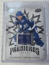2024-25 Upper Deck Ice Ice Premieres Jersey Gage Goncalves #IPJ-14 card