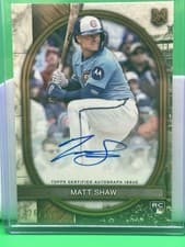 2025 Topps Museum Collection Archival Autographs Matt Shaw #AA-SHA card