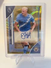 Erling Haaland 2026 Topps Chrome Premier League Autograph card