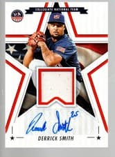 2025 Panini Stars & Stripes Signature Materials Derrick Smith #SSM-DS card