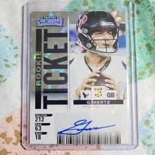 Graham Mertz 2025 Panini Select Contenders Rookie Ticket card